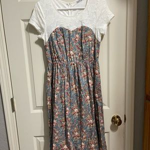 MikaRose Floral Print Dress
